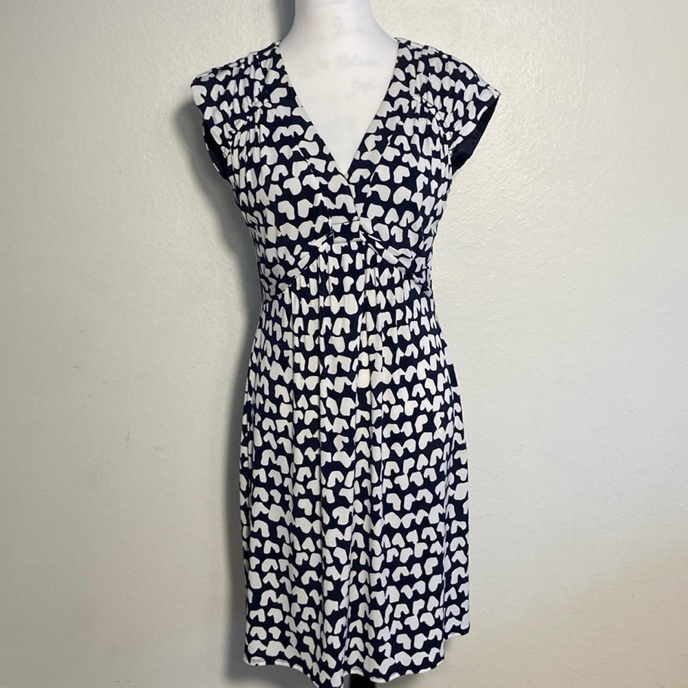 Laundry by Shelli Segal Dress Blue White Women's Size 8